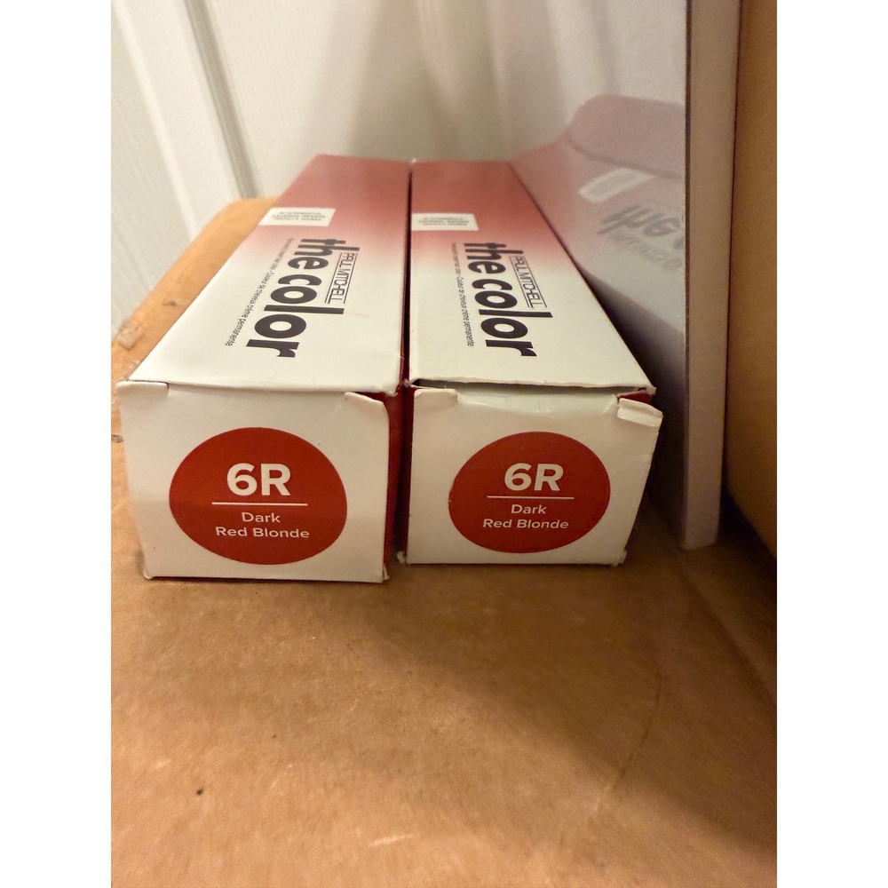 Paul Mitchell The Color 6R Dark Red Blonde‎ Permanent Cream Hair Color 2 Tubes